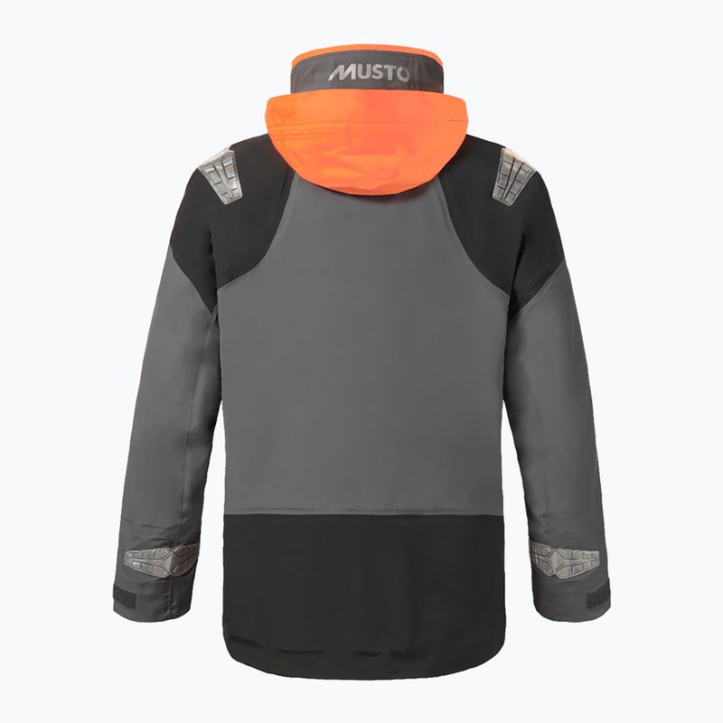 Pánská jachtařská bunda Musto BR3 Pertex Offshore charcoal 2