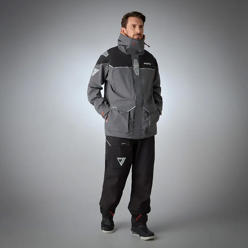 Pánská jachtařská bunda Musto BR3 Pertex Offshore charcoal 4
