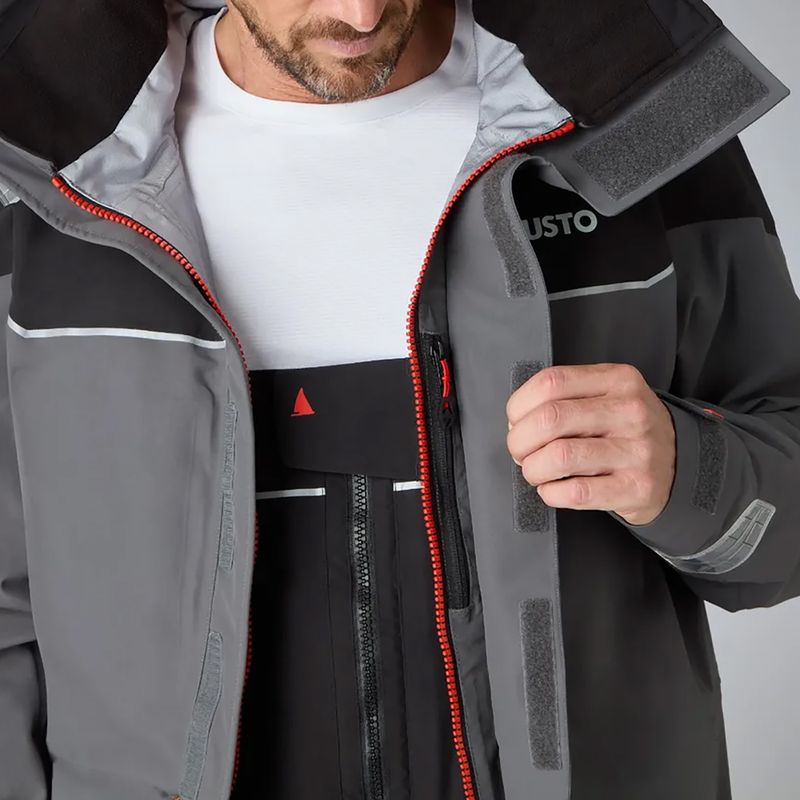 Pánská jachtařská bunda Musto BR3 Pertex Offshore charcoal 11