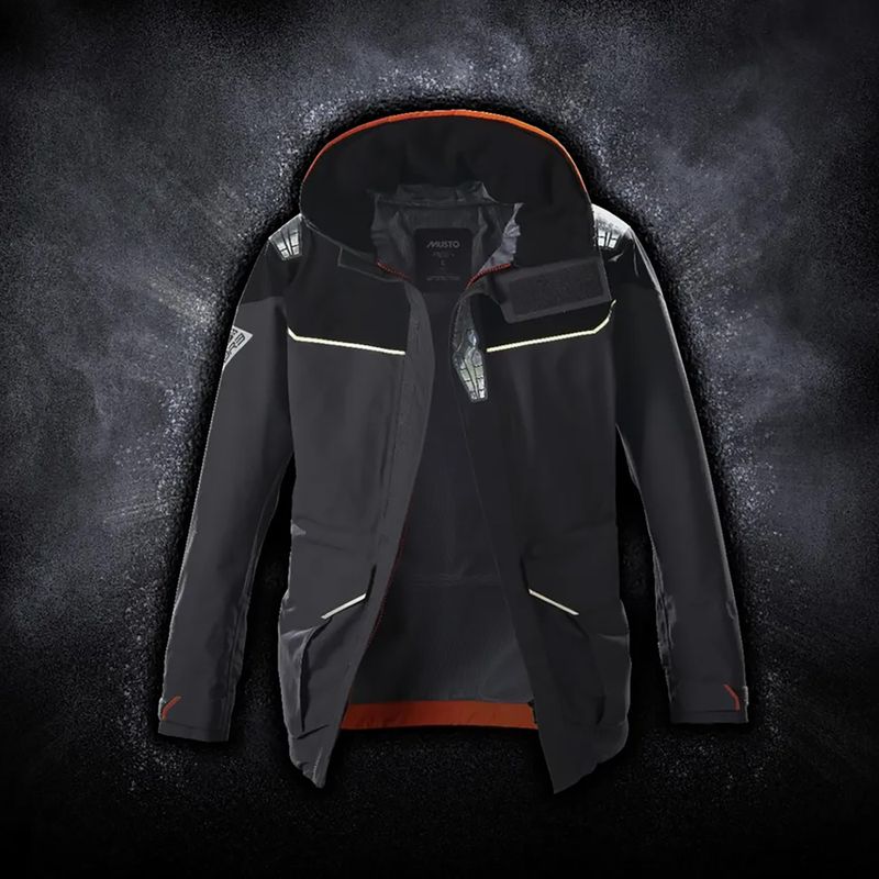 Pánská jachtařská bunda Musto BR3 Pertex Offshore charcoal 14