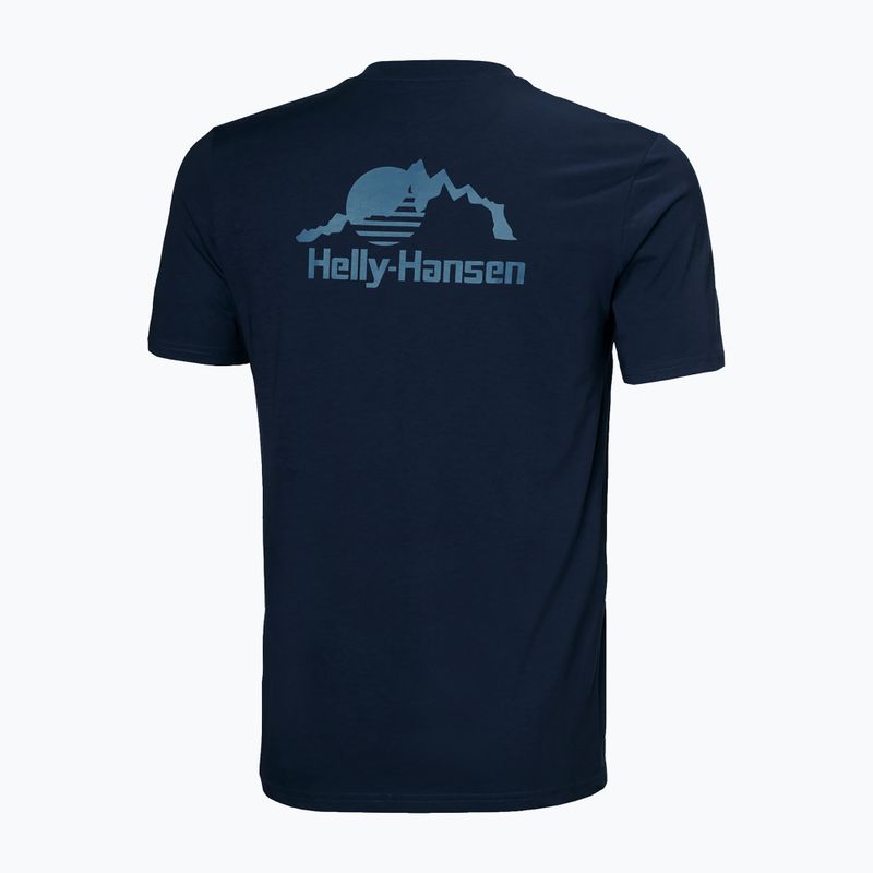 Pánské tričko Helly Hansen Nord Graphic T-shirt navy 2