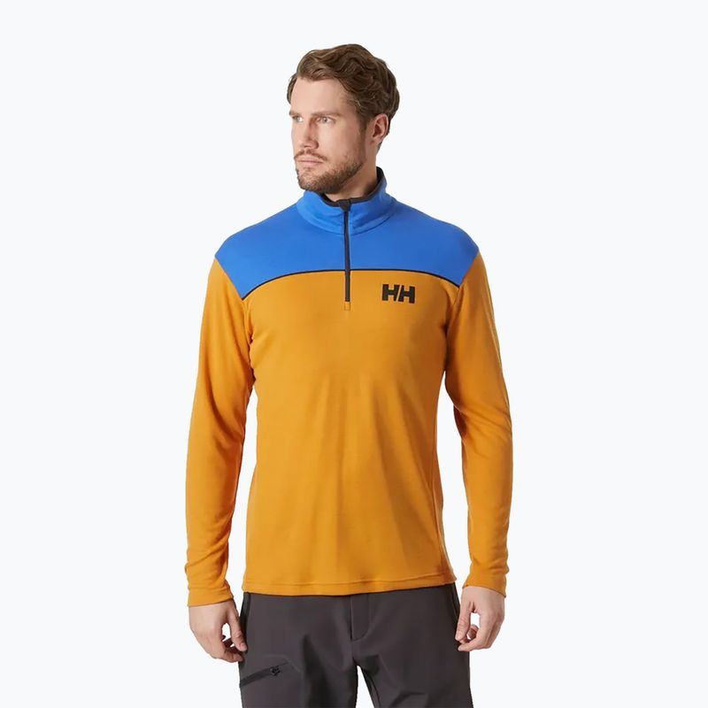 Pánská jachtařská mikina Helly Hansen HP 1/2 Zip Pullover mustard