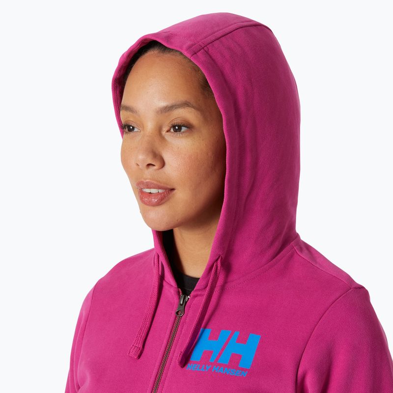 Dámská mikina Helly Hansen HH Logo Full Zip Hoodie 2.0 magenta 2.0 3