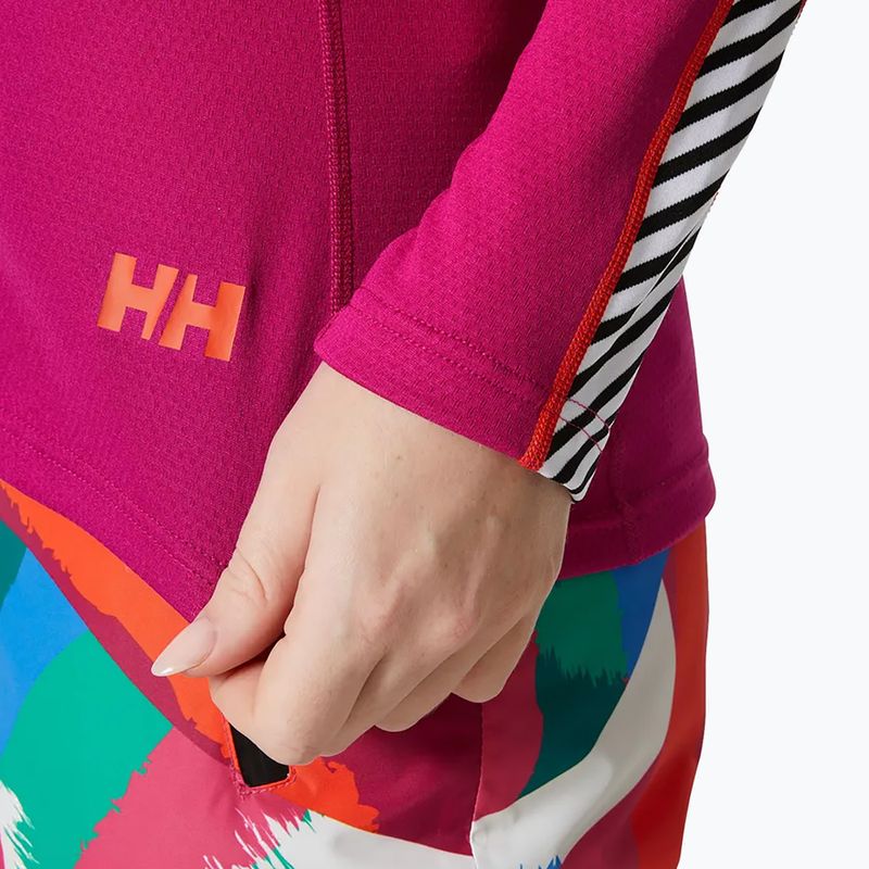 Dámská termoakční mikina Helly Hansen Lifa Active Stripe Crew magenta 2.0 3