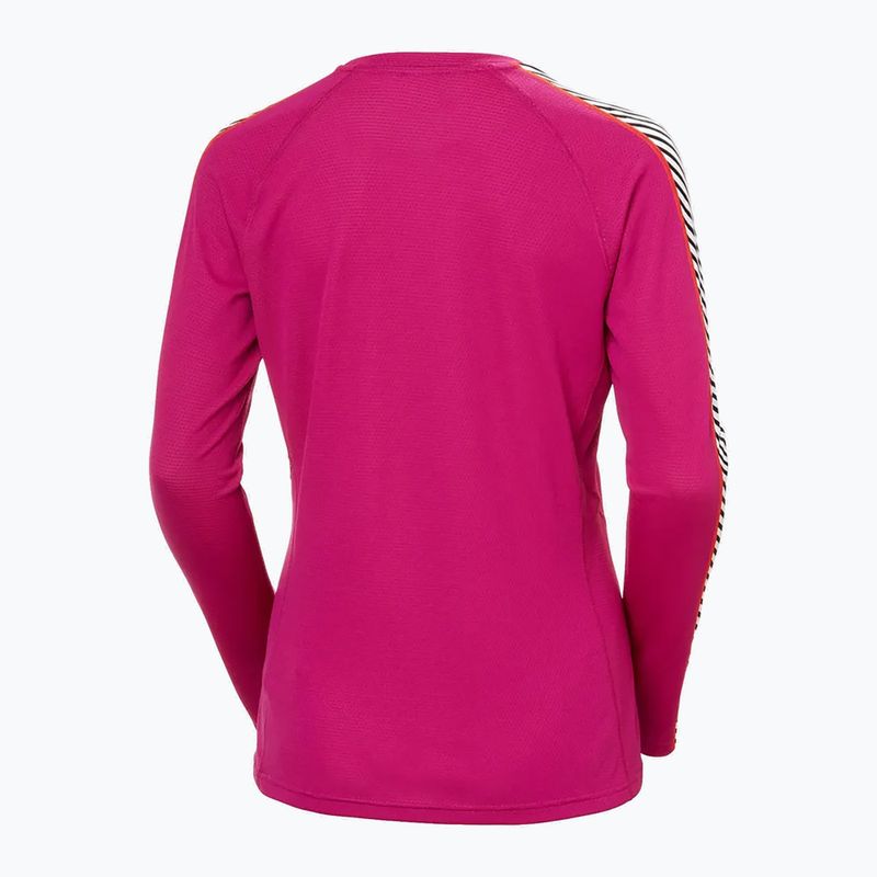 Dámská termoakční mikina Helly Hansen Lifa Active Stripe Crew magenta 2.0 5