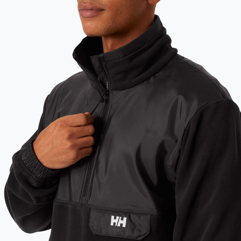 Pánská fleecová mikina  Helly Hansen Yu 1/2 Zip Fleece black 3