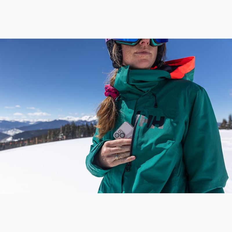 Dámská lyžařská bunda Helly Hansen Powshot emerald  11