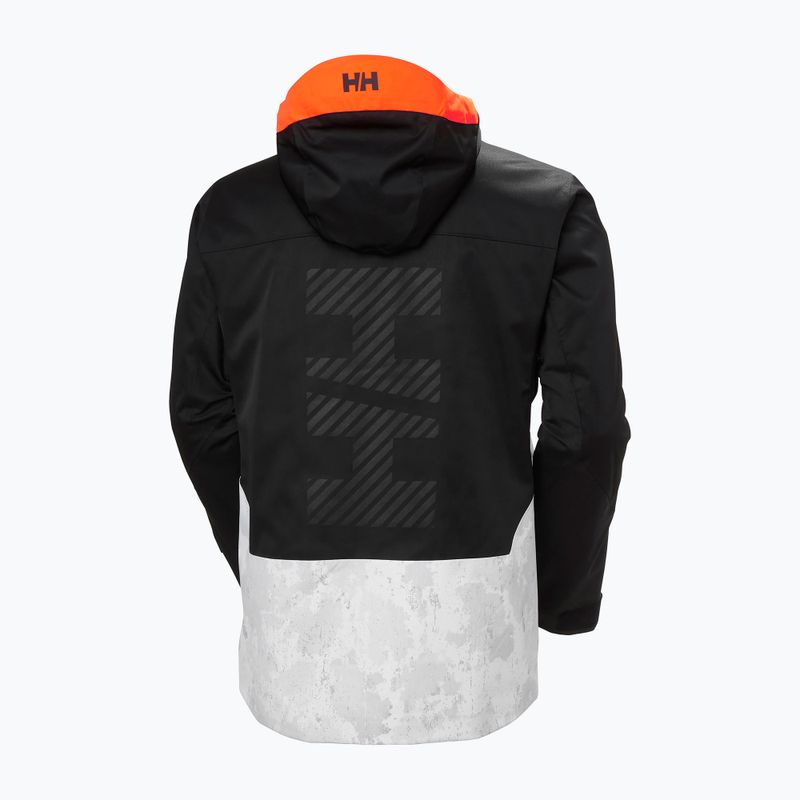 Pánská lyžařská bunda Helly Hansen Straightline Lifaloft 2.0 grey fog snow camo aop 10