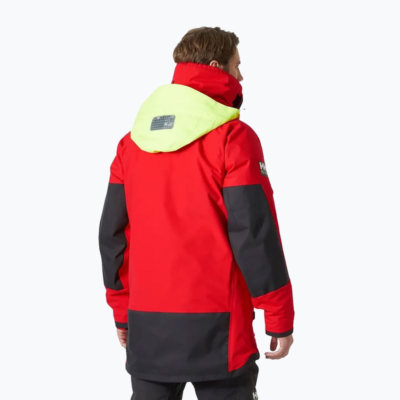 Jachtařská bunda Helly Hansen Arctic Ocean 3in1 Parka alert red 2