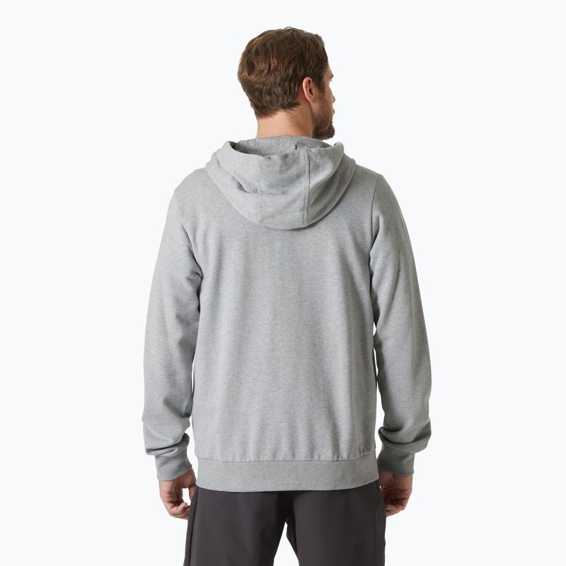 Pánská mikina Helly Hansen HH Logo Full Zip Hoodie 2.0 grey/ melange 2