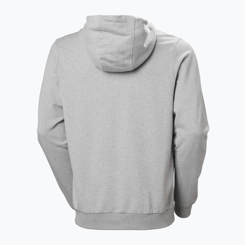 Pánská mikina Helly Hansen HH Logo Full Zip Hoodie 2.0 grey/ melange 6