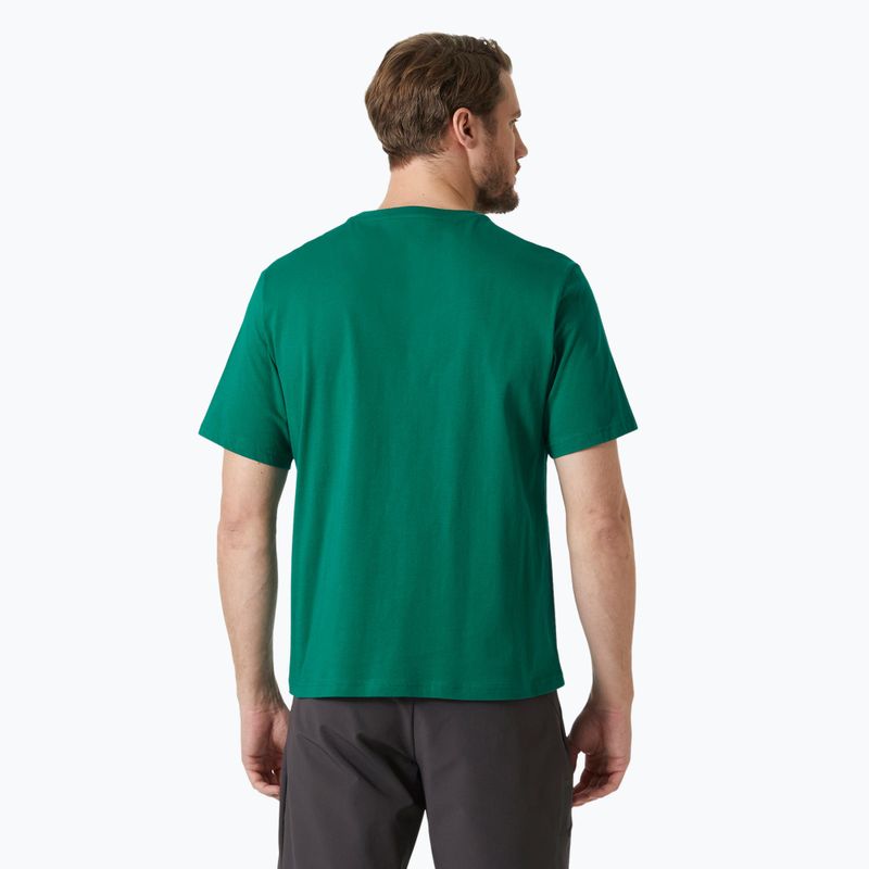 Pánské tričko  Helly Hansen Logo 2.0 emerald 2