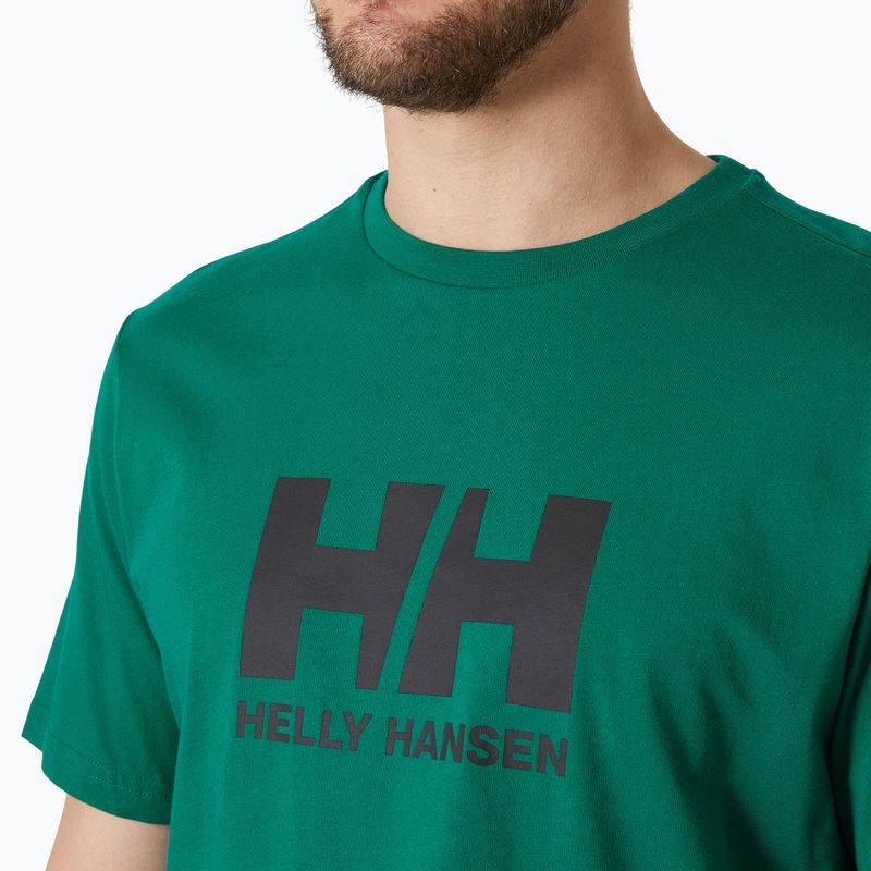 Pánské tričko  Helly Hansen Logo 2.0 emerald 3