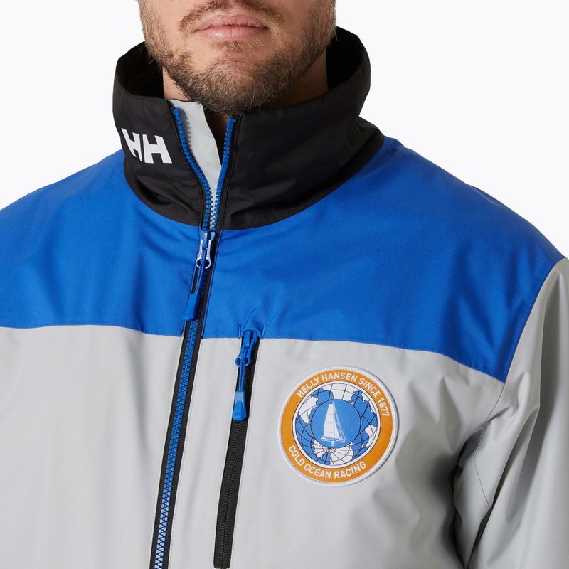 Pánská jachtařská bunda Helly Hansen Arctic Ocean Crew Midlayer grey fog 3