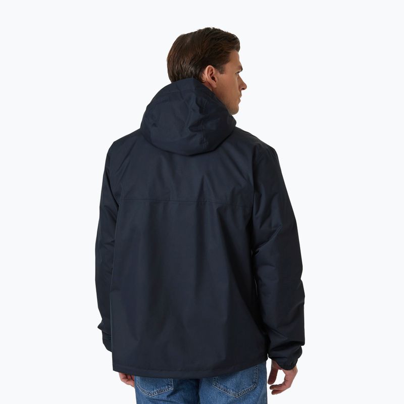 Pánská bunda do deště Helly Hansen Vancouver Fleece Lined navy 2