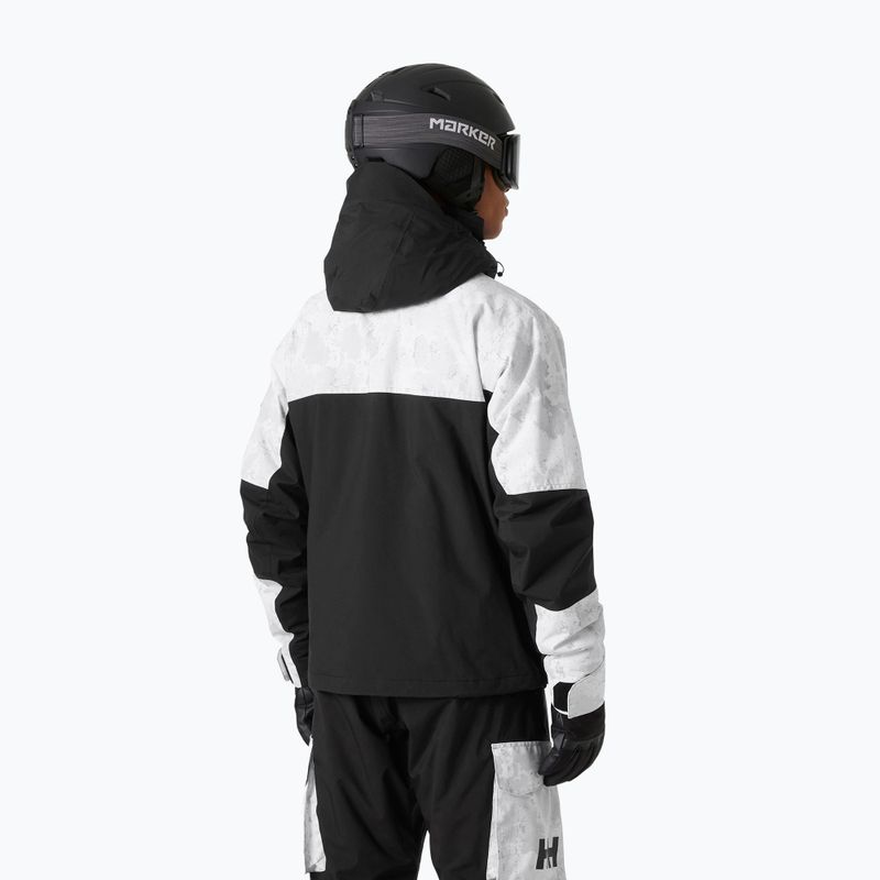 Pánská lyžařská bunda Helly Hansen Ullr D Heritage Short grey fog snow camo aop 2