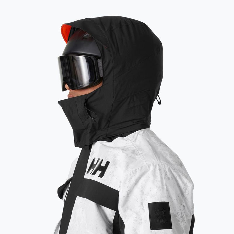 Pánská lyžařská bunda Helly Hansen Ullr D Heritage Short grey fog snow camo aop 3