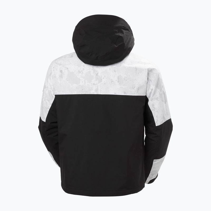 Pánská lyžařská bunda Helly Hansen Ullr D Heritage Short grey fog snow camo aop 13