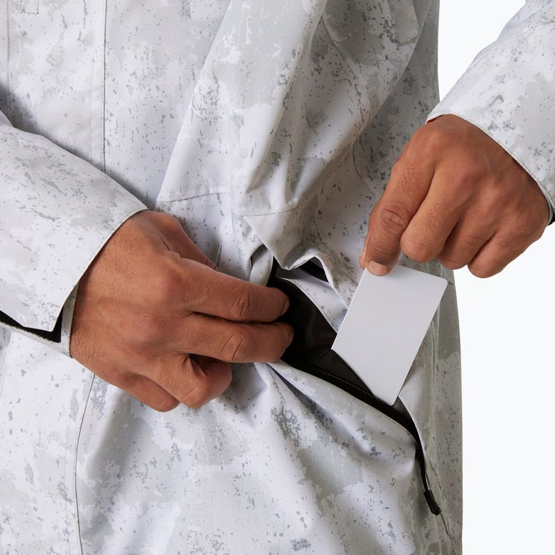Pánská lyžařská bunda Helly Hansen Ullr D Shell Graphic grey fog snow camo aop 7