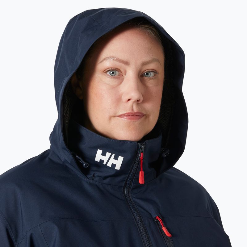 Dámská jachtařská bunda Helly Hansen Crew Hooded Midlayer Plus 2.0 navy 3