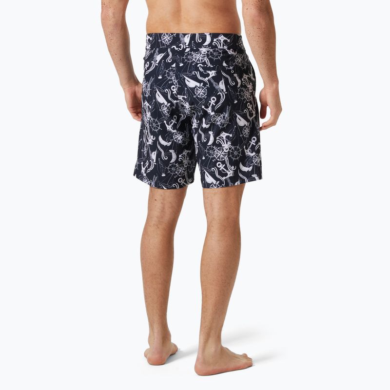 Pánské plavecké šortky Helly Hansen Newport Boardshorts 8" navy aop 2