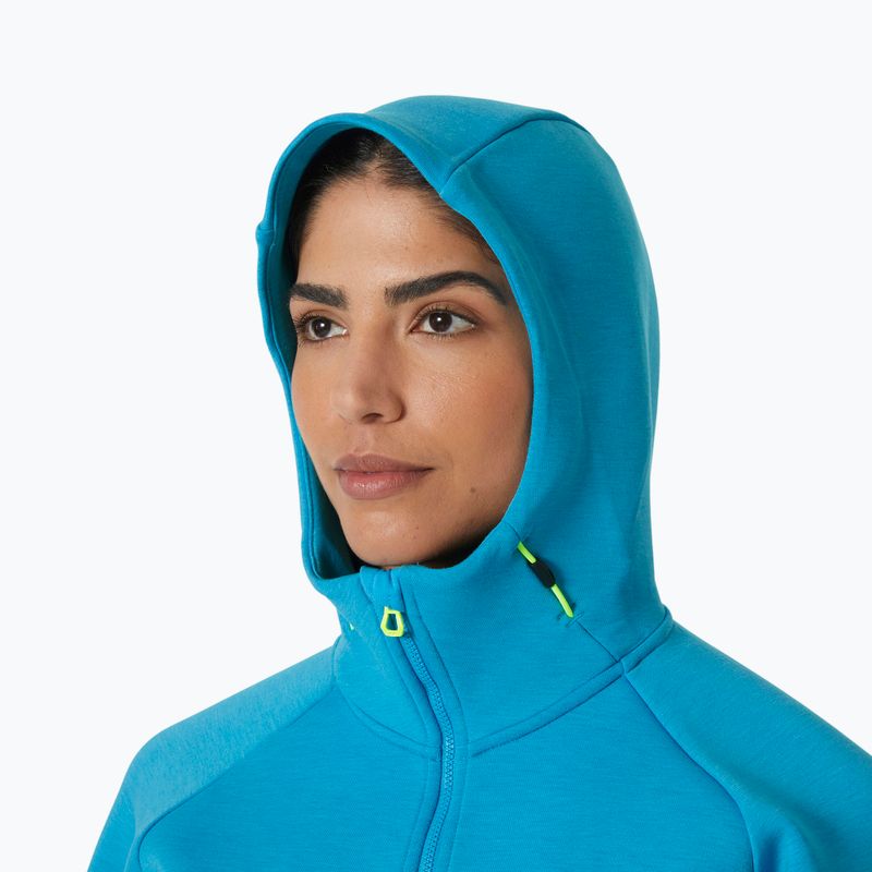 Dámská mikina Helly Hansen HP Ocean Full Zip Jacket 2.0 cyan 3