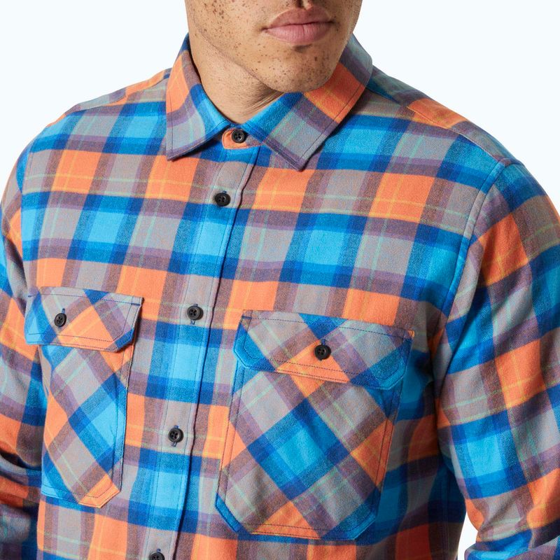 Pánské tričko Helly Hansen Lokka Organic Flannel bonfire fjell plaid 3