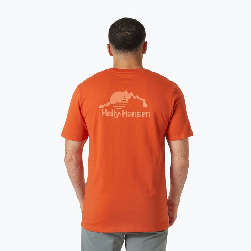 Pánské tričko Helly Hansen Nord Graphic patrol orange 2