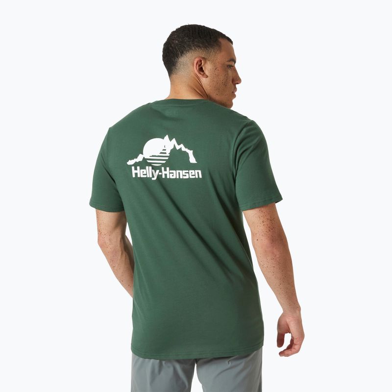 Pánské tričko Helly Hansen Nord Graphic jungle green 2