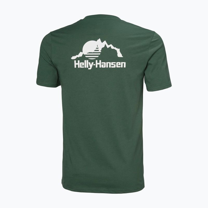 Pánské tričko Helly Hansen Nord Graphic jungle green 5