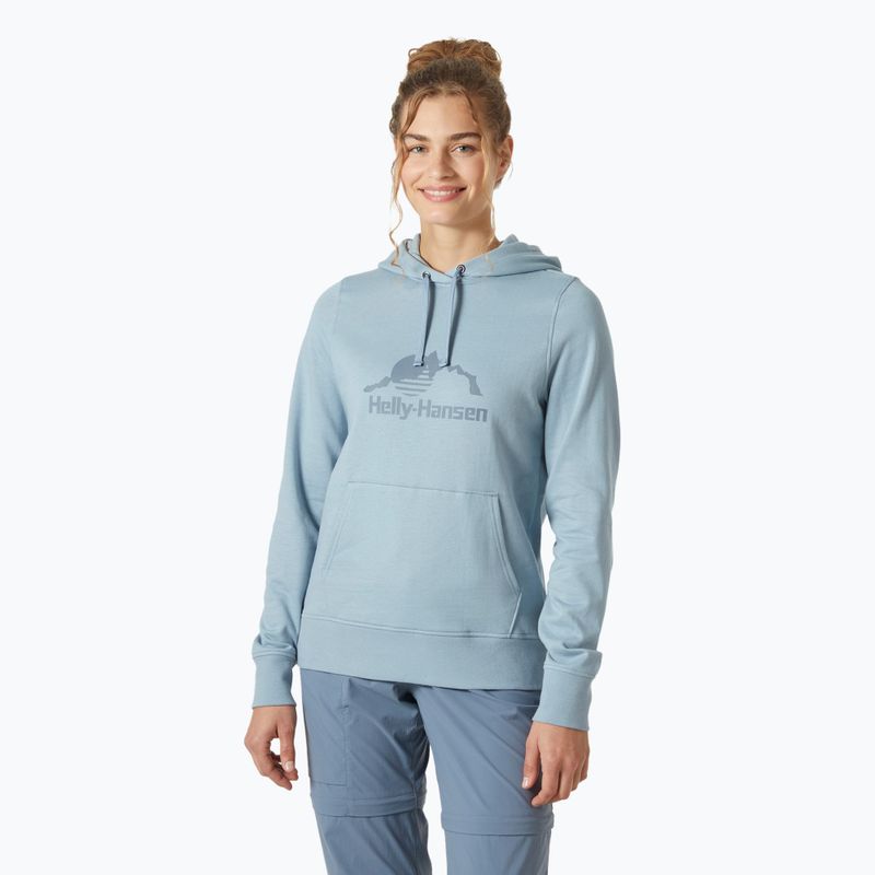 Dámská mikina Helly Hansen Nord Graphic Hoodie windy blue