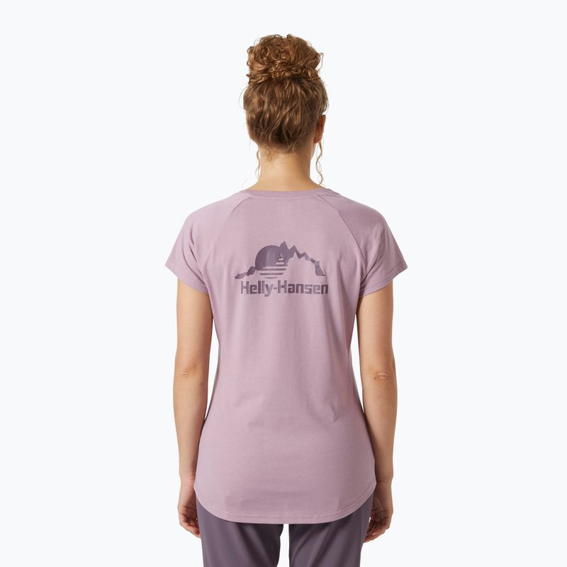 Dámské tričko Helly Hansen Nord Graphic Drop purple clay  2