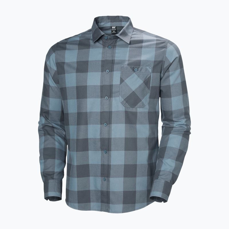 Pánské tričko Helly Hansen Aker Flannel LS jungle green buffalo plaid 5
