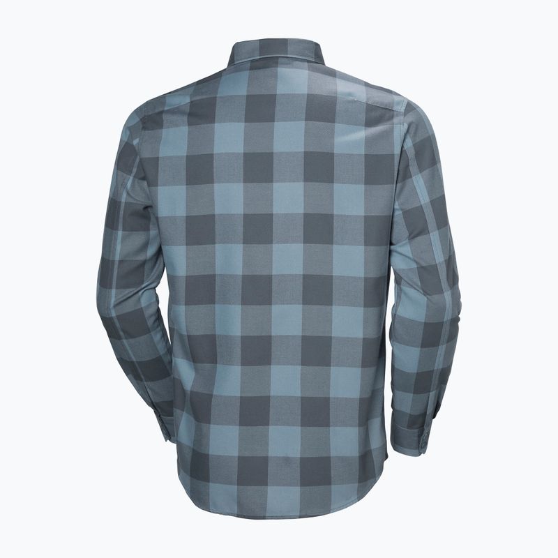 Pánské tričko Helly Hansen Aker Flannel LS jungle green buffalo plaid 6