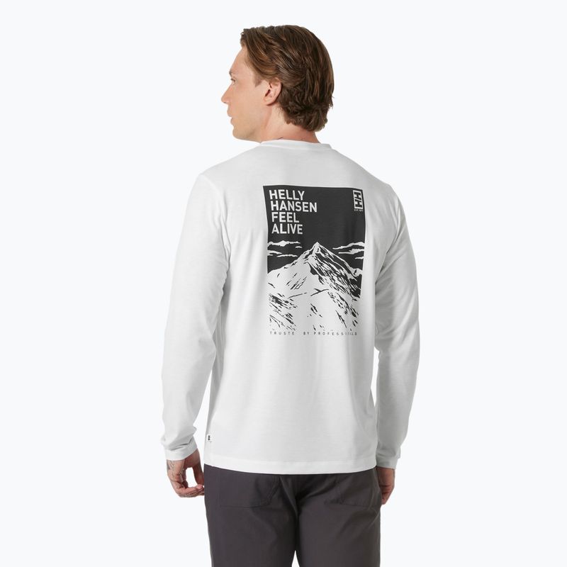 Pánské tričko Longsleeve Helly Hansen Skog Graphic Longsleeve white 2