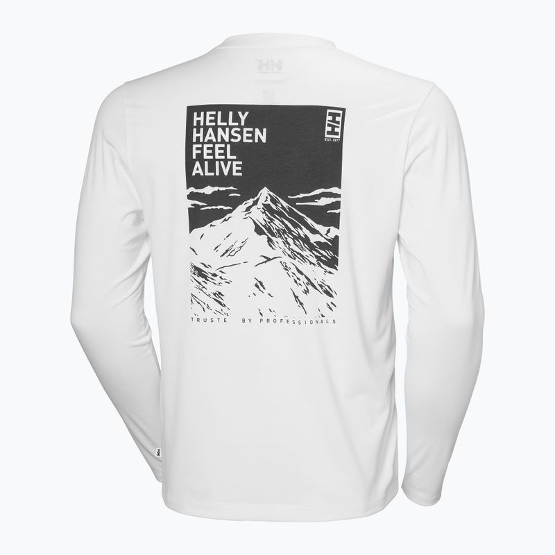 Pánské tričko Longsleeve Helly Hansen Skog Graphic Longsleeve white 6