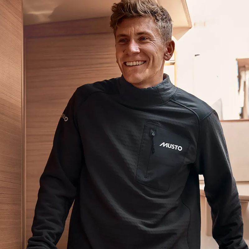 Pánská námořnická mikina Musto Storm Fleece Midlayer carbon 8