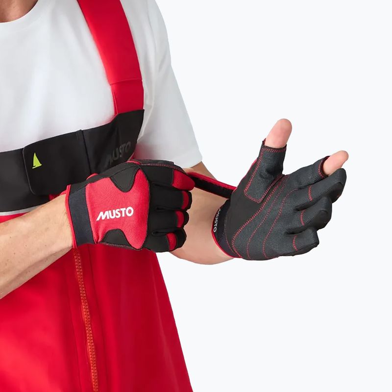 Jachtařské rukavice Musto Performance Long Finger 2.0 true red 3