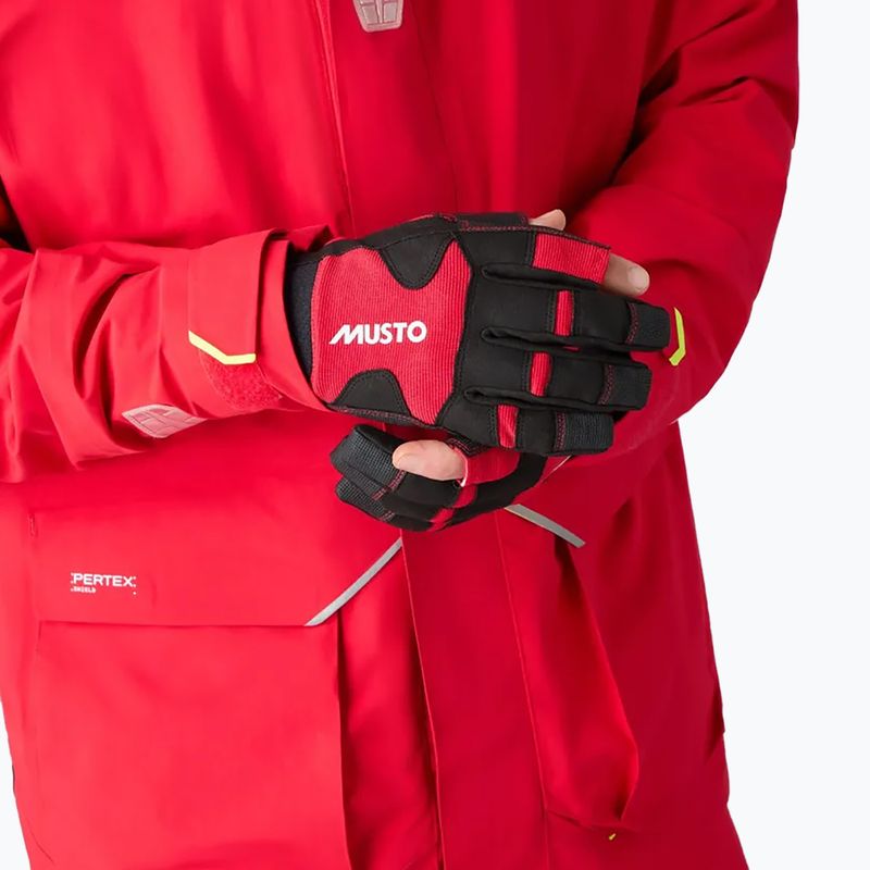 Jachtařské rukavice Musto Performance Long Finger 2.0 true red 5