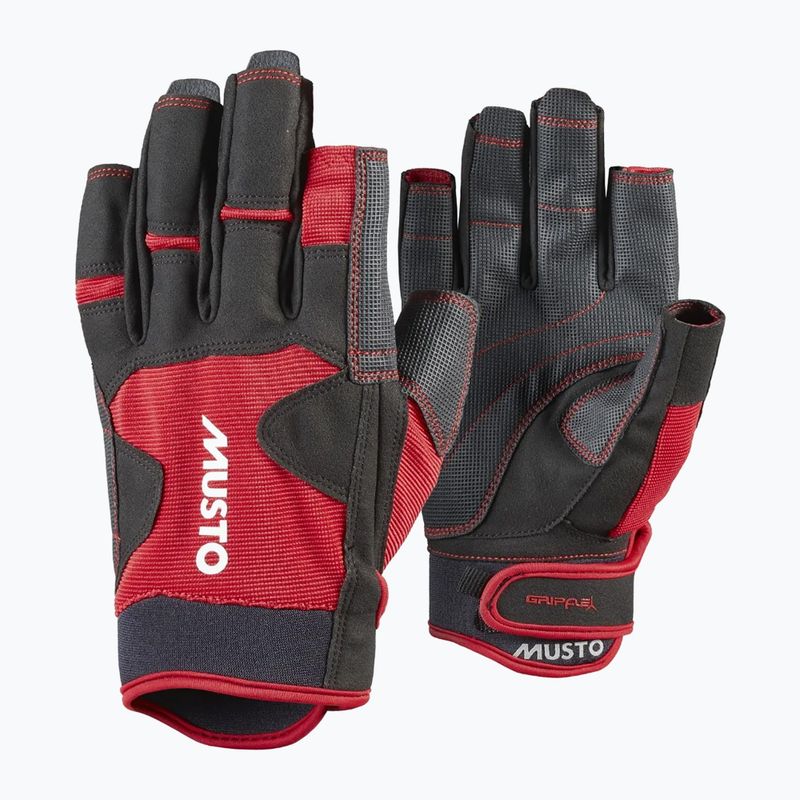Jachtařské rukavice Musto Performance Short Finger 2.0 true red