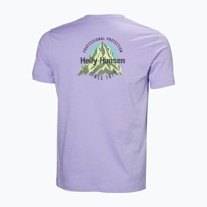 Pánské tričko Helly Hansen Core Graphic T 2.0 bright lavender 2