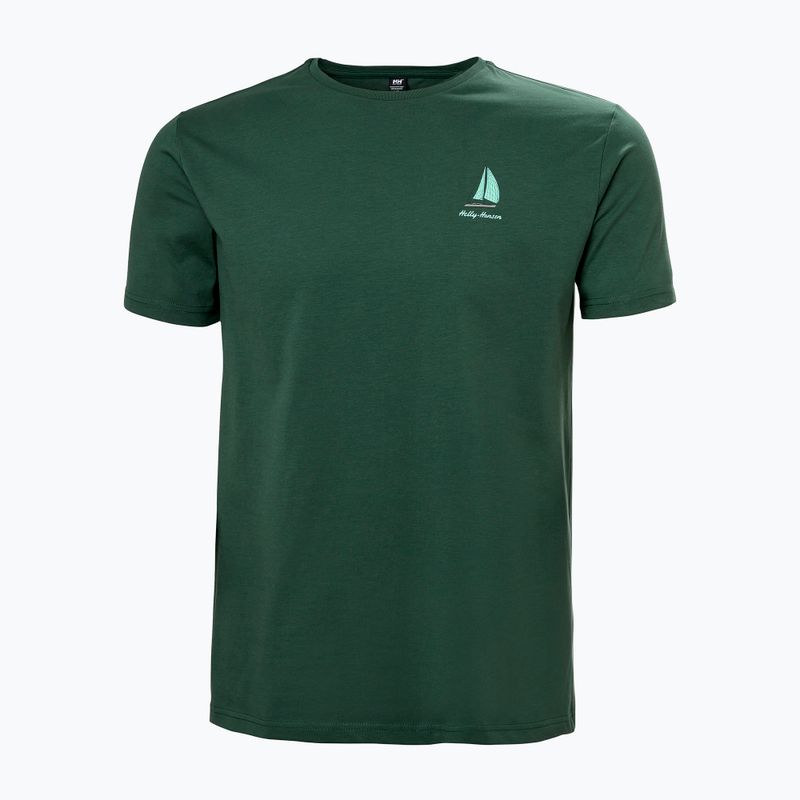 Pánské tričko Helly Hansen Shoreline 3.0 jungle green 4