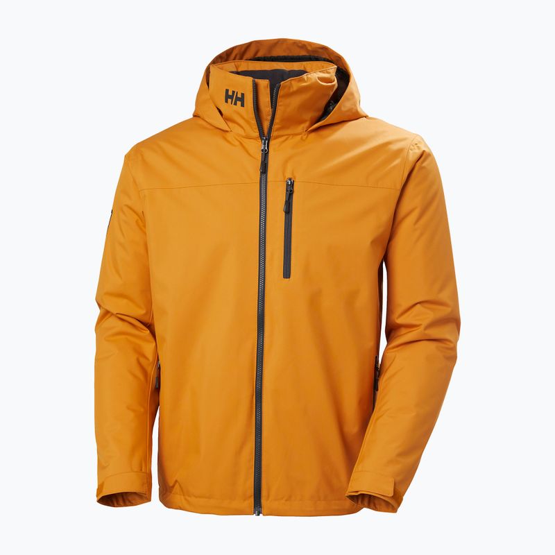 Pánská jachtařská bunda Helly Hansen Crew Hooded Midlayer 2 mustard