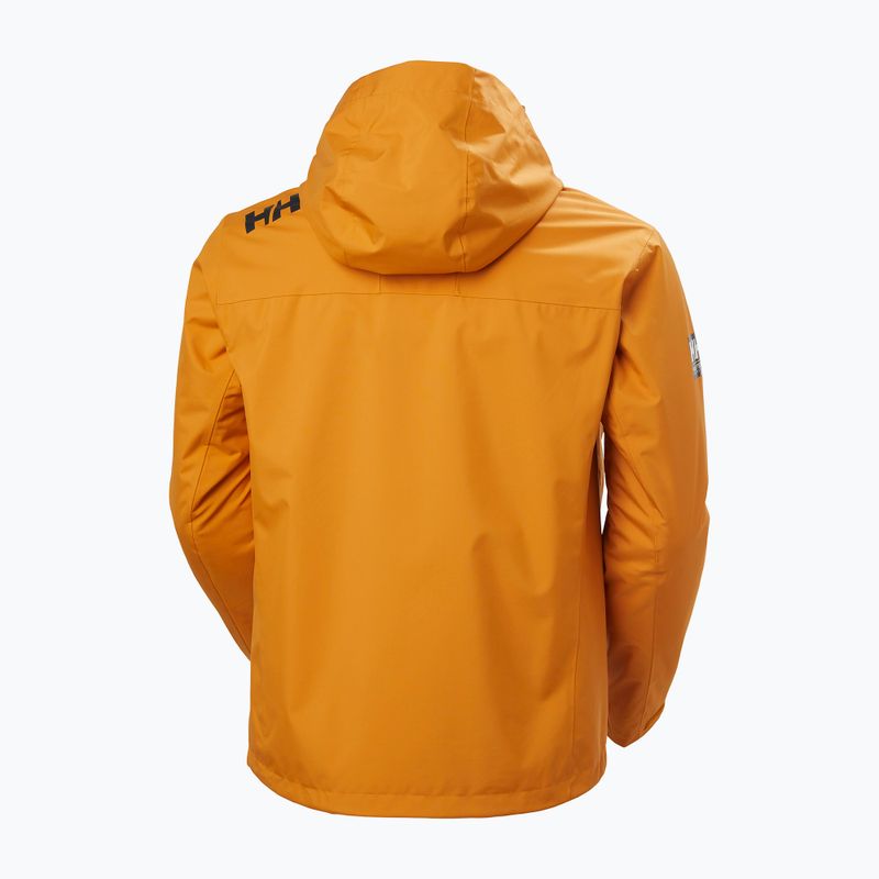 Pánská jachtařská bunda Helly Hansen Crew Hooded Midlayer 2 mustard 2