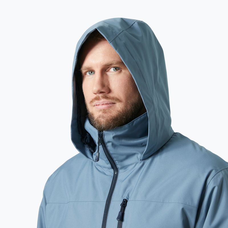 Pánská jachtařská bunda Helly Hansen Crew Hooded Midlayer 2 washed navy 3