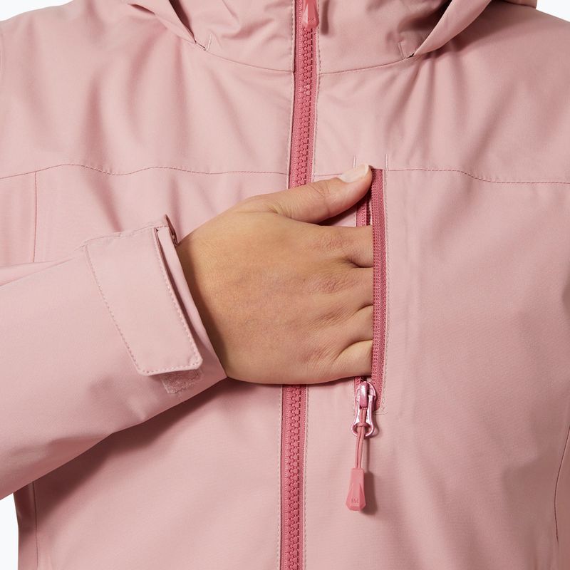 Dámská jachtařská bunda Helly Hansen Crew Hooded Midlayer 2.0 pink salt 4