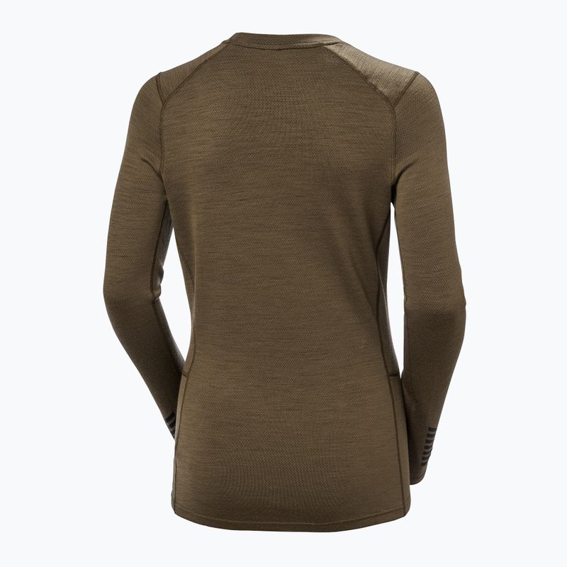 Dámská termoakční mikina Helly Hansen Lifa Merino Midweight Graphic Crew sepia houndstooth aop 6