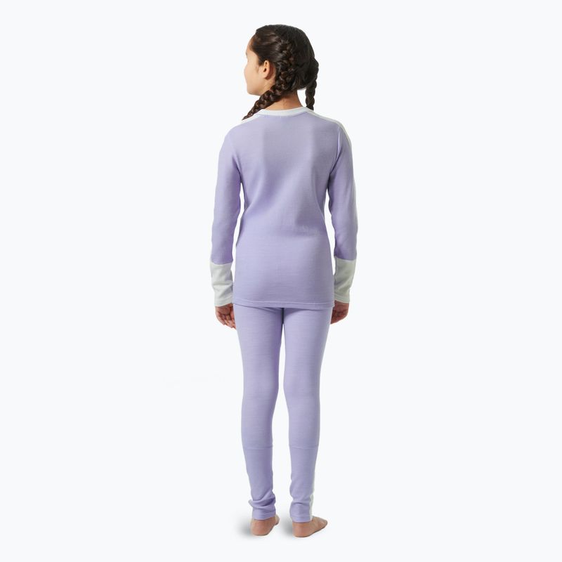 Dětské termoprádlo Helly Hansen JR Lifa Merino Midweight bright lavender 2