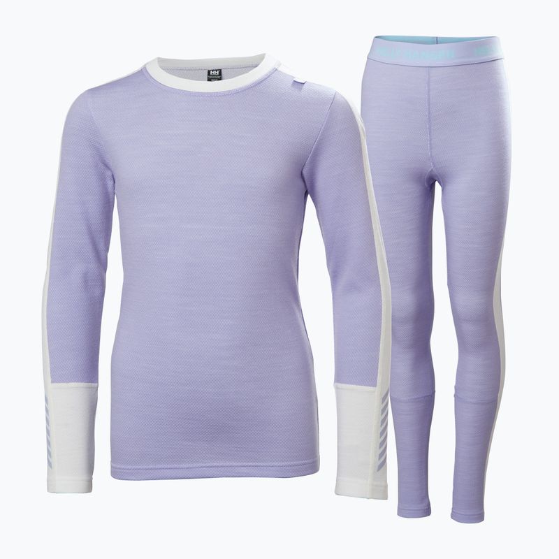 Dětské termoprádlo Helly Hansen JR Lifa Merino Midweight bright lavender 5