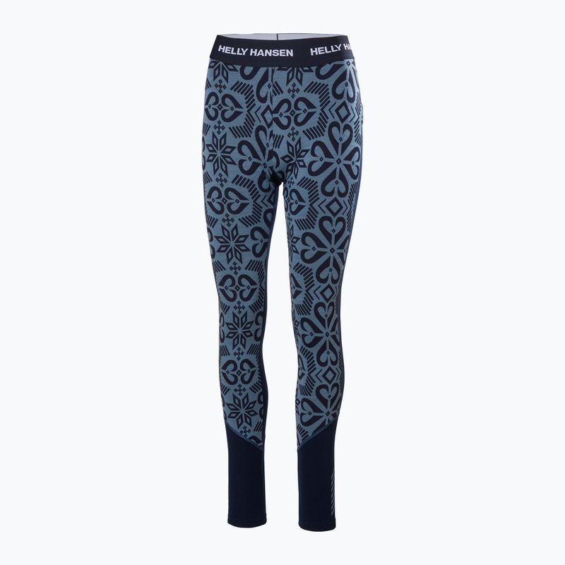 Dámské termokalhoty Helly Hansen Lifa Merino Midweight navy nordick rose aop 5